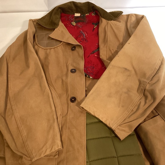 Vintage SafTbak Shooting Bird Hunting Canvas Mens Jacket size 40 made in USA - Picture 4 of 16